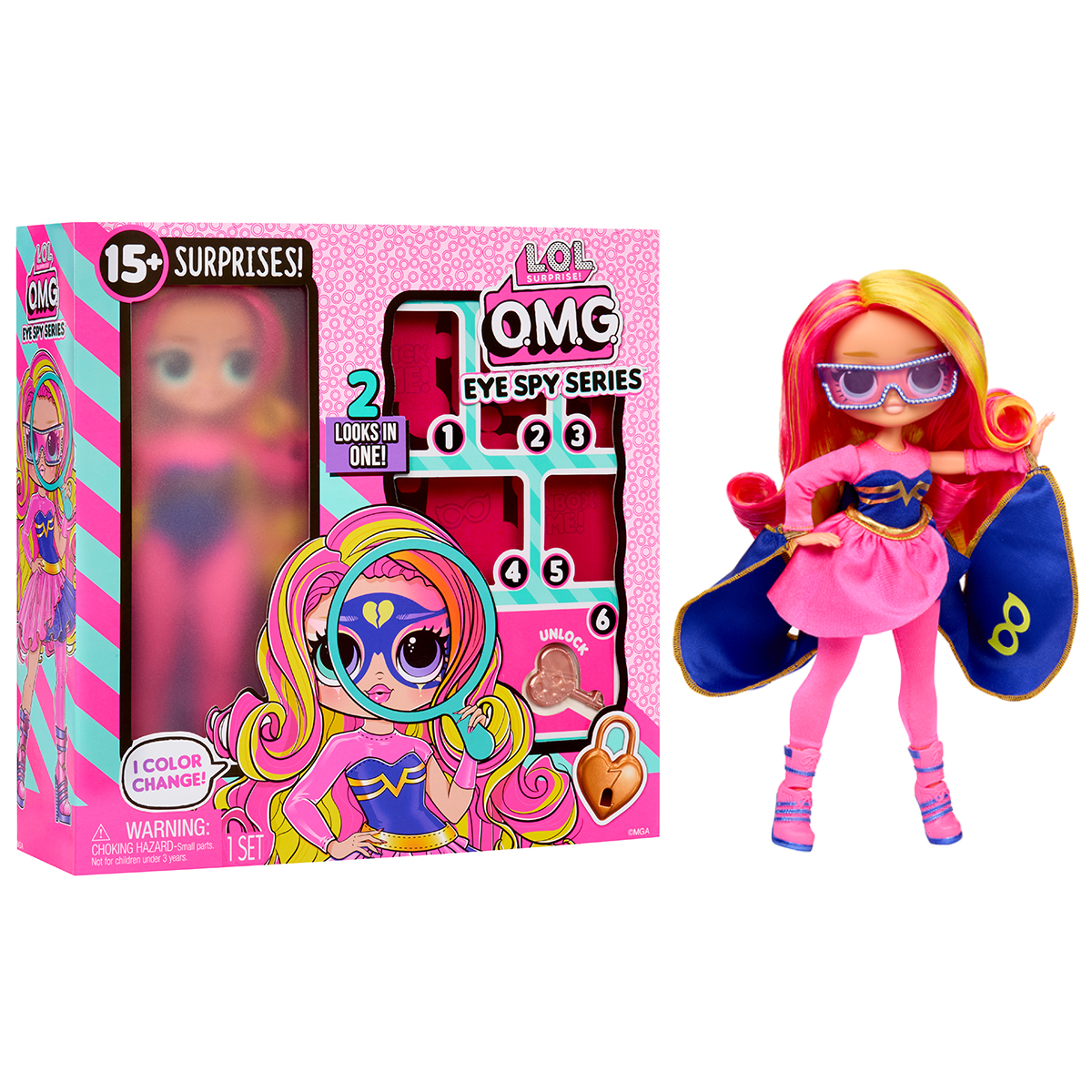 Игровой набор с куклой L.O.L.Surprise! серии O.M.G. Eye Spy – Супергероиня (542667)