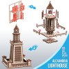 Александрійський Маяк механічна дерев'яна 3D-модель 169 дет. (10409) купити в магазині “Пустун” Фото 3
