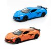 Автомодель - Chevrolet Corvette Z06 2023 (оранжевый, светло-голубой) (250383W) купить в магазине “Пустун” Фото 1