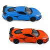 Автомодель - Chevrolet Corvette Z06 2023 (оранжевый, светло-голубой) (250383W) купить в магазине “Пустун” Фото 14