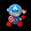 Детская игрушка мягконабивная TY Marvel "Капитан Америка" 15 см (44002) купить в магазине “Пустун”