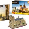 Трехмерная головоломка-конструктор Cubic Fun National Geographic Нотр-Дам-де-Пари  (DS0986h) купить в магазине “Пустун” Фото 6