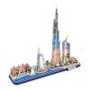 Трехмерная головоломка-конструктор CubicFun City Line с LED подсветкой Дубай  (L523h) купить в магазине “Пустун” Фото 3