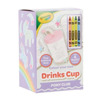 Стаканчик-розмальовка Поні-клуб з олівцями Crayola (15765-B) купить в магазине “Пустун”