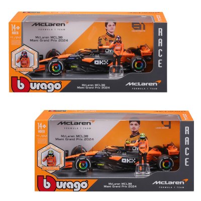 Автомодель з фігуркою  McLaren MCL38 (1:24) (18-28040) купить в магазине “Пустун”