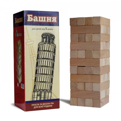 Гра настільна Вежа (44 деталі), дерево (20060) купить в магазине “Пустун”