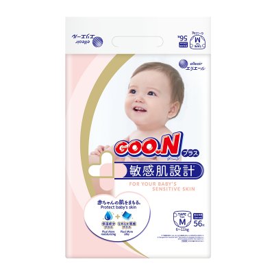 Підгузки Goo.N Plus для дітей (розмір 3(M), 6-11 кг, 56 шт) (21000628) купить в магазине “Пустун”