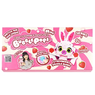 Мягкая игрушка мини Клубничный зайчонок Bubble Pops (2402005/4) купить в магазине “Пустун”