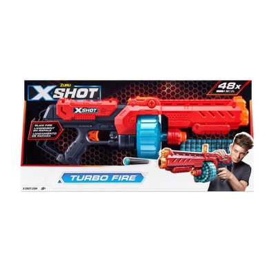 Скорострельный бластер X-Shot Red EXCEL Turbo Fire (48 патронов) (36270R) купить в магазине “Пустун”