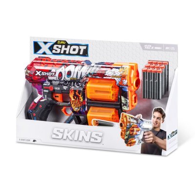 Швидкострільний бластер X-SHOT Skins Dread Boom (12 патронів) (36517A) купить в магазине “Пустун”