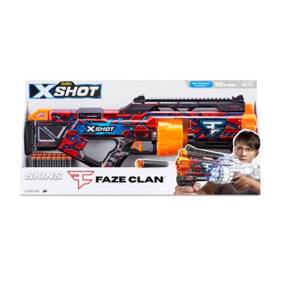 Быстрострельный бластер X-SHOT Skins Last Stand Faze (16 патронов) (36518H) купить в магазине “Пустун”