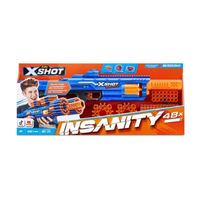 Скорострельный бластер X-SHOT Insanity-Berzerko 8 Shot (48 патронов) (36610R) купить в магазине “Пустун”