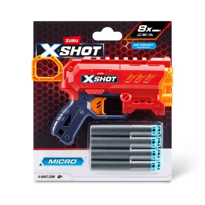 Быстрострельный бластер X-Shot Excel Micro Micro 2.0 Color Card (8 патронов) (36726TQ1R) купить в магазине “Пустун”