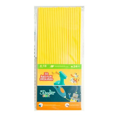 Набор Стержней Для 3D-Ручки 3Doodler Start (Желтый) (3DS-ECO04-YELLOW-24) купить в магазине “Пустун”
