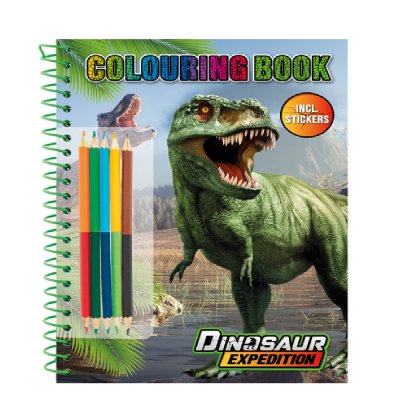Розмальовка з наліпками та олівцями Moxy Dinosaur Expedition (961029) купить в магазине “Пустун”