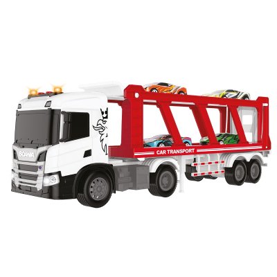 Игровой набор серии Large Truck – Автоперевозчик Scania (4 машины, свет, звук) (6414KS) купить в магазине “Пустун”