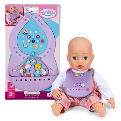 Нагрудник для куклы Baby Born серии Pinplay – Стильное кормление (837221) купить в магазине “Пустун”