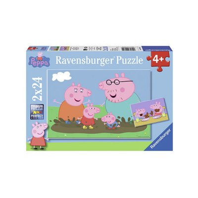 Пазл Ravensburger Свинка Пеппа Веселощі, 2 пазли по 24 елементи (9082) купить в магазине “Пустун”