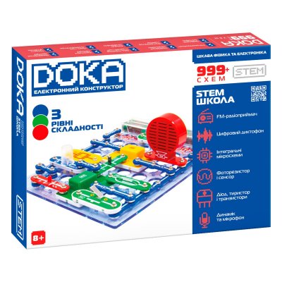 Конструктор електронний Doka Школа 999+ схем (D70708) купить в магазине “Пустун”