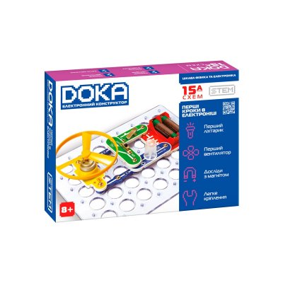Конструктор електронний Doka Перші кроки в електроніці (А) (D70709) купить в магазине “Пустун”