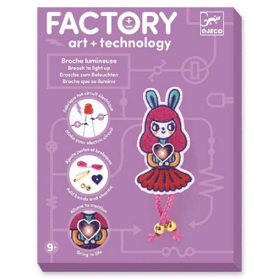 Набор для творчества Djeco Брошь Bunny Girl Factory E  text (DJ09320) купить в магазине “Пустун”