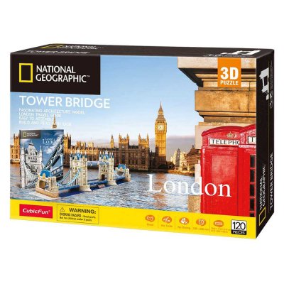 Тривимірна головоломка-конструктор Cubic Fun National Geographic Тауерський міст  (DS0978h) купить в магазине “Пустун”