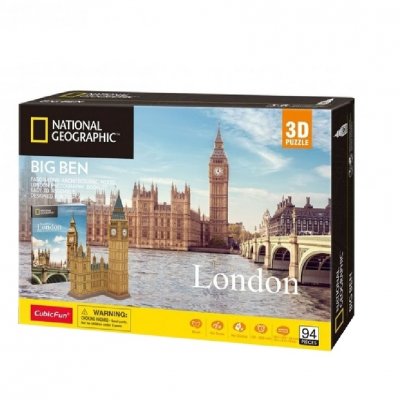 Тривимірна головоломка-конструктор CubicFun National Geographic Біг Бен (DS0992h) купить в магазине “Пустун”
