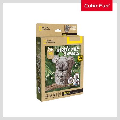 Трехмерная головоломка-конструктор Cubic Fun серии Дикие животные Коала (DS1176h) купить в магазине “Пустун”