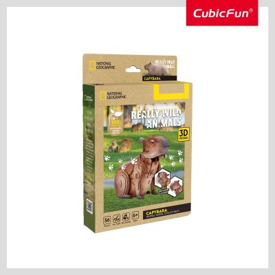 Трехмерная головоломка-конструктор Cubic Fun серии Дикие животные Капыбара (DS1177h) купить в магазине “Пустун”