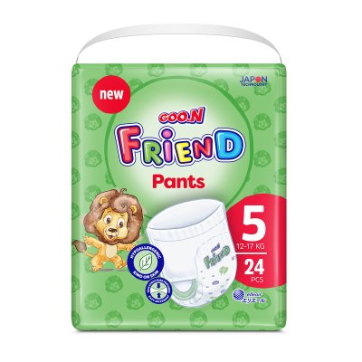 Трусики-підгузки Goo.N Friend для дітей 12-17 кг (розмір 5(XL), 24 шт) (F1010117-002) купить в магазине “Пустун”