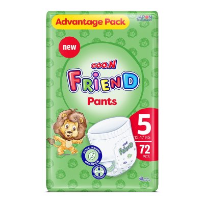 Трусики-підгузки Goo.N Friend для дітей 12-17 кг (розмір 5(XL), 72 шт) (F1010117-005) купить в магазине “Пустун”