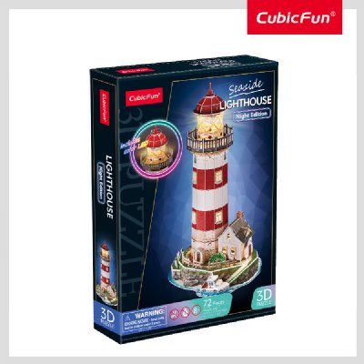 Тривимірна головоломка-конструктор CubicFun з LED підсвіткою Маяк (L540h) купить в магазине “Пустун”