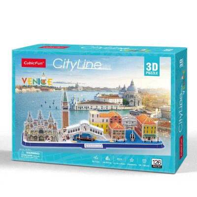 Тривимірна головоломка-конструктор CITY LINE VENICE Cubic Fun (MC269h) купить в магазине “Пустун”
