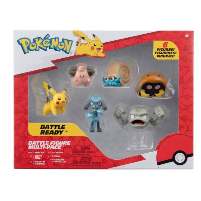 Набір ігрових фігурок Pokemon W7  Пікачу, Клеффа, Ріолу, Геодуд, Оманайт, Кабуто (PKW3613) купить в магазине “Пустун”