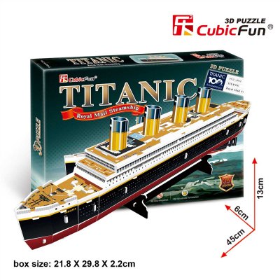 Тривимірна головоломка-конструктор CubicFun Титанік (T4012h) купить в магазине “Пустун”