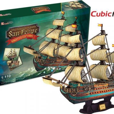Тривимірна головоломка-конструктор Cubic Fun ІСПАНСЬКА АРМАДА. САН ФЕЛІПЕ (T4017h) купить в магазине “Пустун”