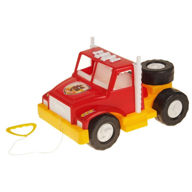 Грузовик Тягач красный купить в магазине “Пустун”