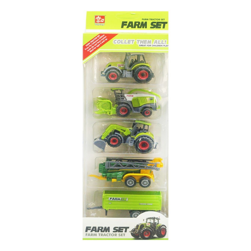 Набор Фермерская техника зеленый купить в магазине “Пустун”