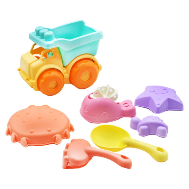 Песочный набор из мягкого пластика, с машинкой HG-777 купить в магазине “Пустун”