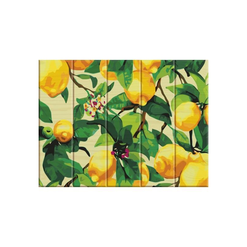 Картина по номерам на дереве "Лимонное дерево" ASW011 купить в магазине “Пустун”