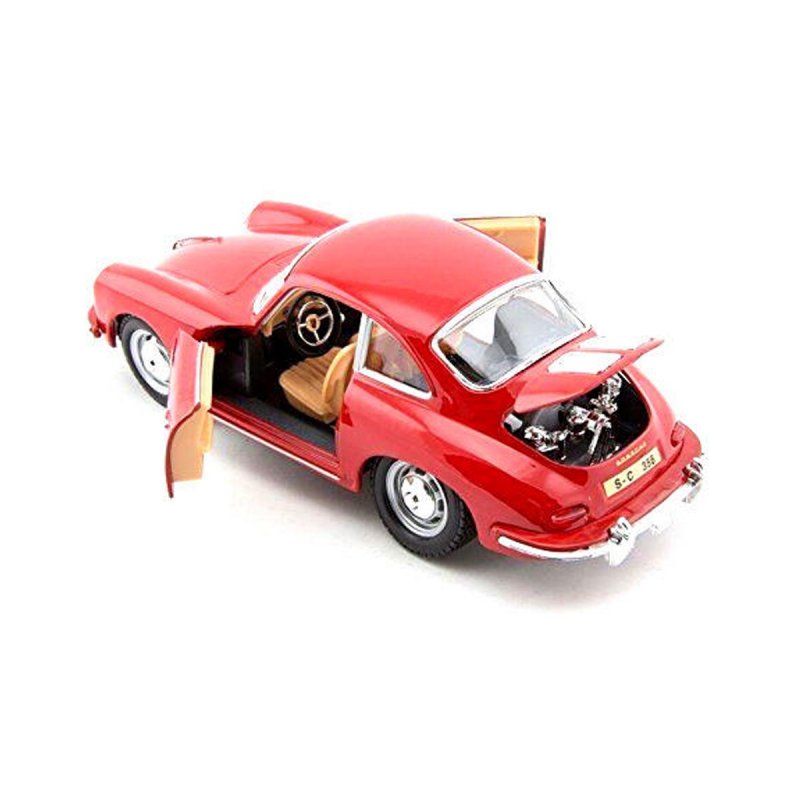 Автомодель - Porsche 356B (1961) (ассорти слоновая кость, красный, 1:24) (18-22079) купить в магазине “Пустун” Фото 3
