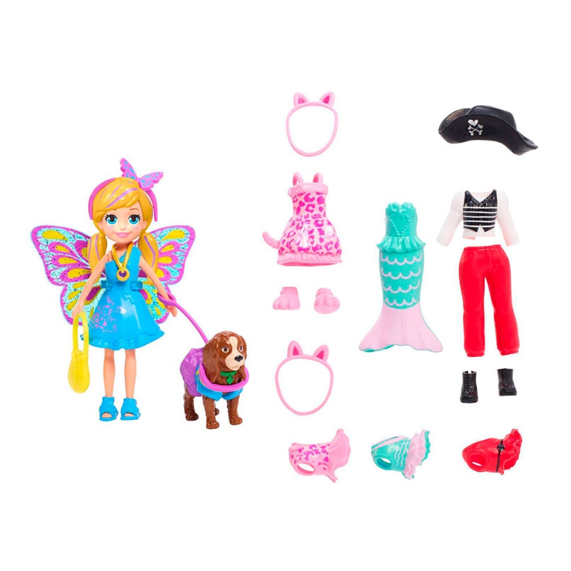 Кукла Polly Pocket "Маленькая модница" с любимцем (GDM15) купить в магазине “Пустун”