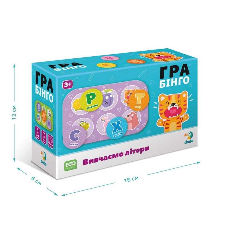 Настольная игра бинго Dodo Изучаем буквы (300197) купить в магазине “Пустун” Фото 3