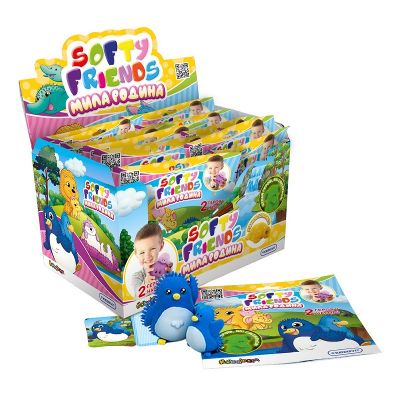 Дисплей стретч-игрушек в виде животного серии «Softy friends» – Милая семья (12 шт.) (8/SC22-CDU) купить в магазине “Пустун” Фото 1